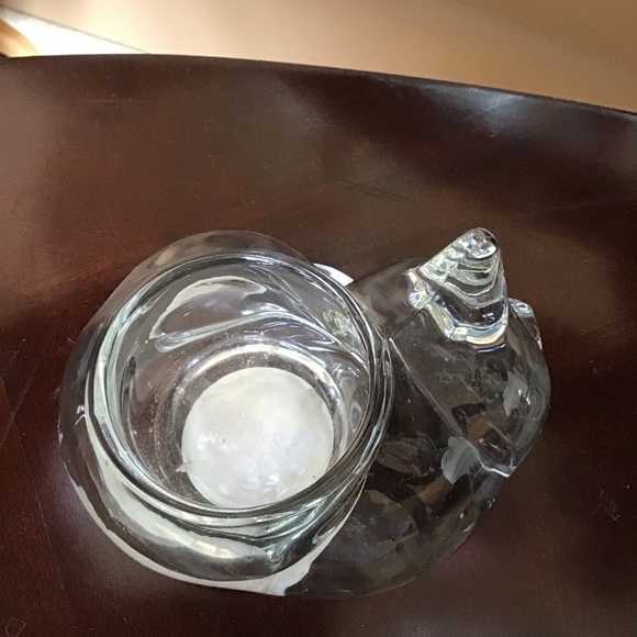 Indiana Glass Sleeping Cat Votive Candle Holder - Picture 3 of 4